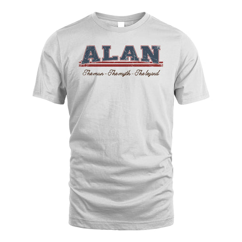 The Man The Myth The Legend Vintage Shirt ALAN M1-6