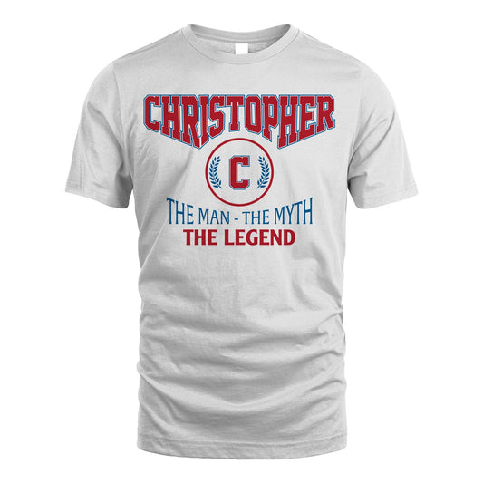 The Man The Myth The Legend Jet Style Shirt CHRISTOPHER M1-9