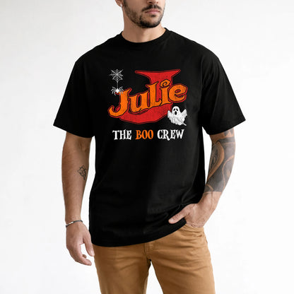 The Boo Crew Halloween Custom Name Shirt JULIE M1-22