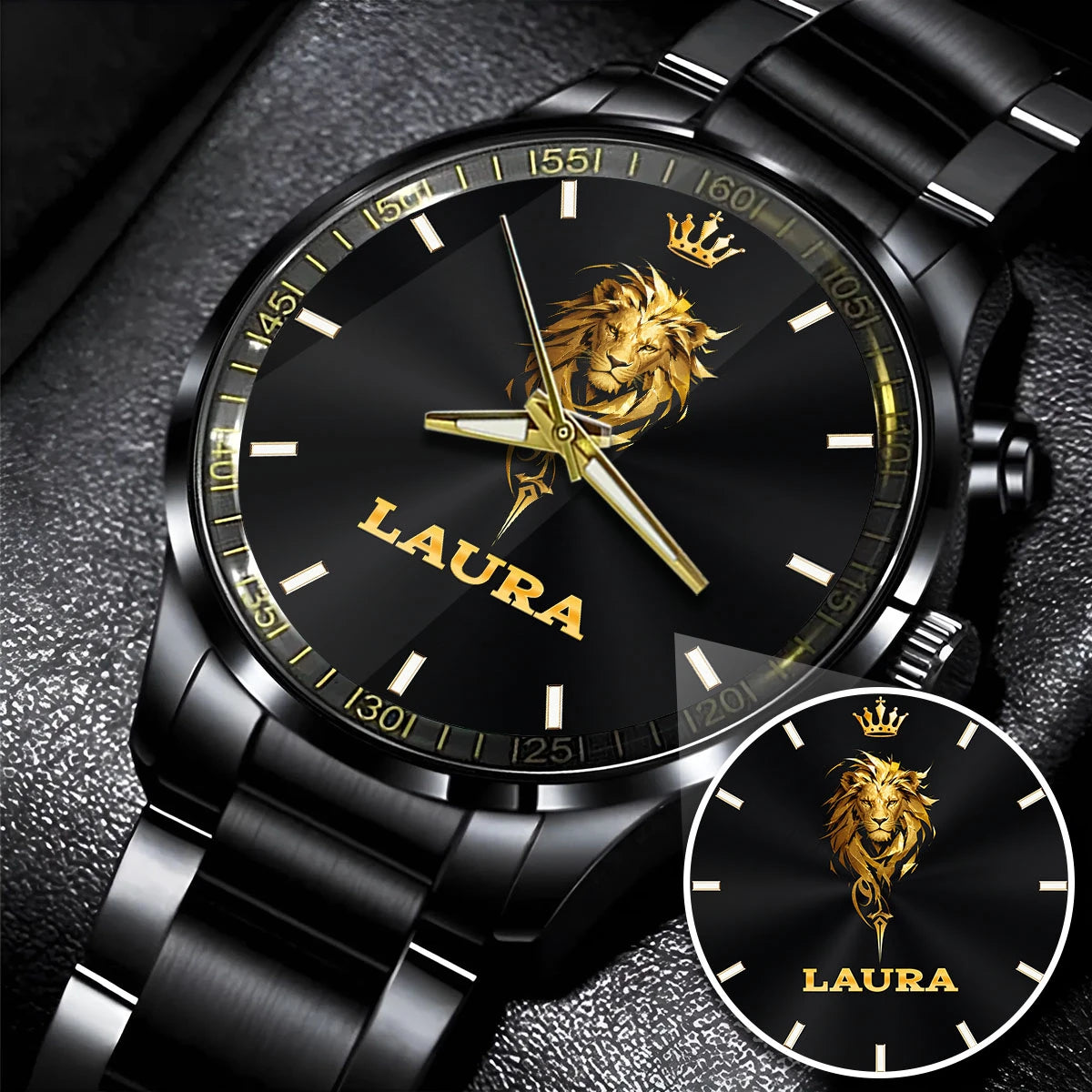 Golden King Lion Watch LAURA M1-W3