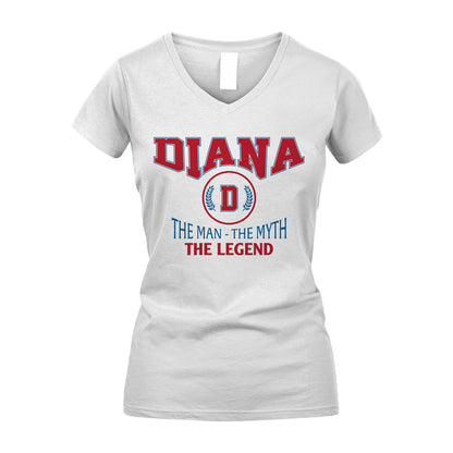 The Man The Myth The Legend Jet Style Shirt DIANA M1-9