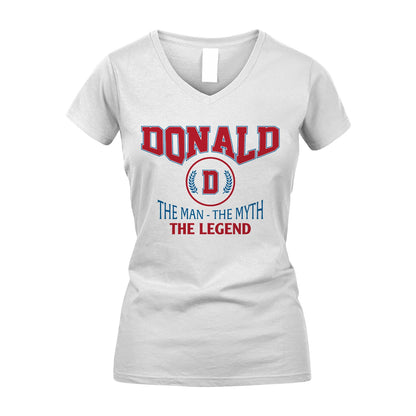 The Man The Myth The Legend Jet Style Shirt DONALD M1-9