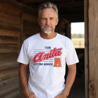 Team Your Name Lifetime Member Vintage Shirt ANITA M1-24