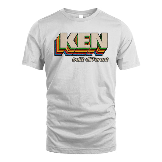 Your Name Built Different Retro Shirt KEN M1-26
