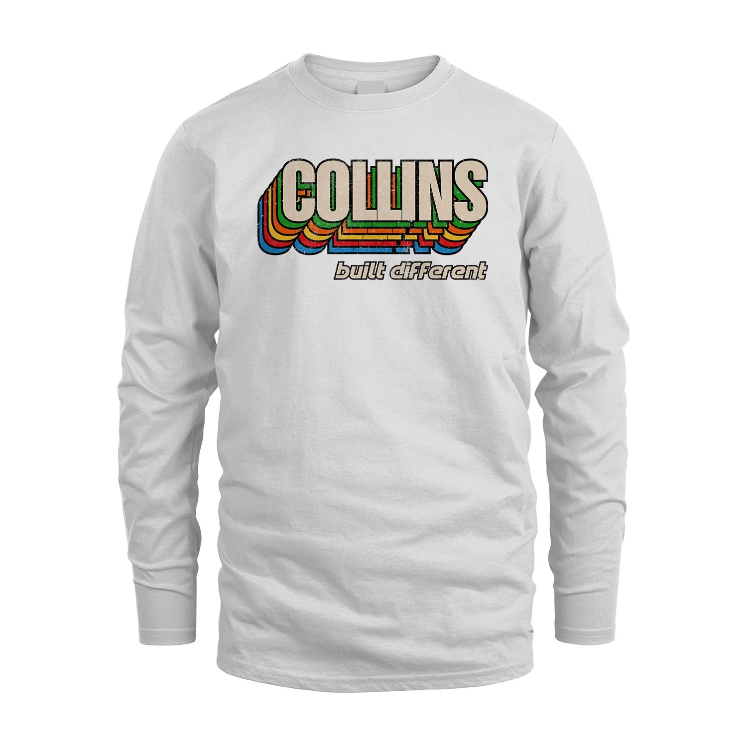Your Name Built Different Retro Shirt COLLINS M1-26