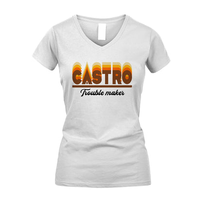 Your Name Trouble Maker Funny Shirt CASTRO M1-34