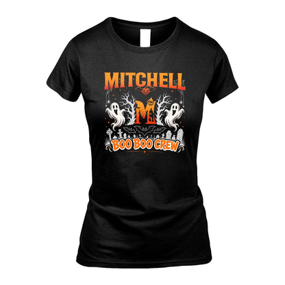 Boo Boo Crew Halloween Custom Name Shirt MITCHELL M1-28