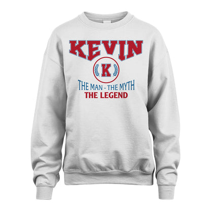 The Man The Myth The Legend Jet Style Shirt KEVIN M1-9