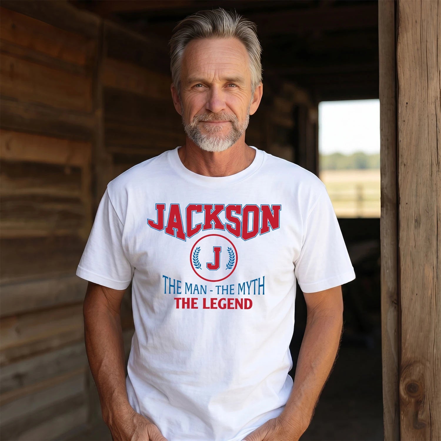 The Man The Myth The Legend Jet Style Shirt JACKSON M1-9
