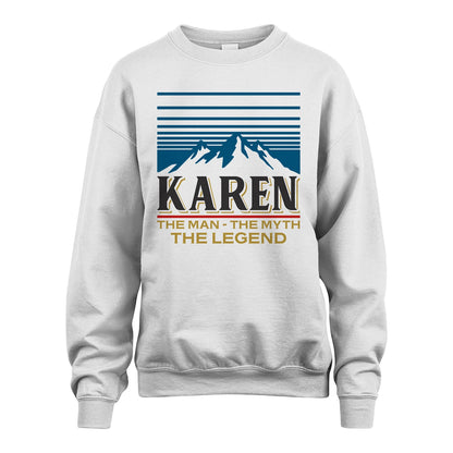 The Man The Myth The Legend Vintage Mountain Shirt KAREN M1-19