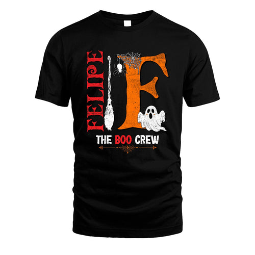 The Boo Crew Halloween With Your Name Shirt FELIPE M1-23