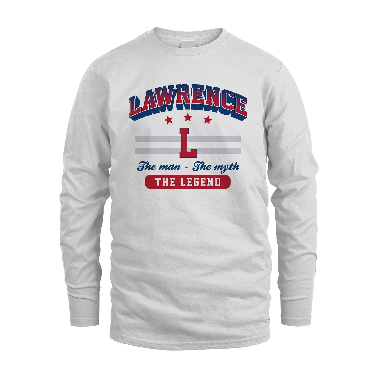 The Man The Myth The Legend With Your Name Shirt LAWRENCE M1-35