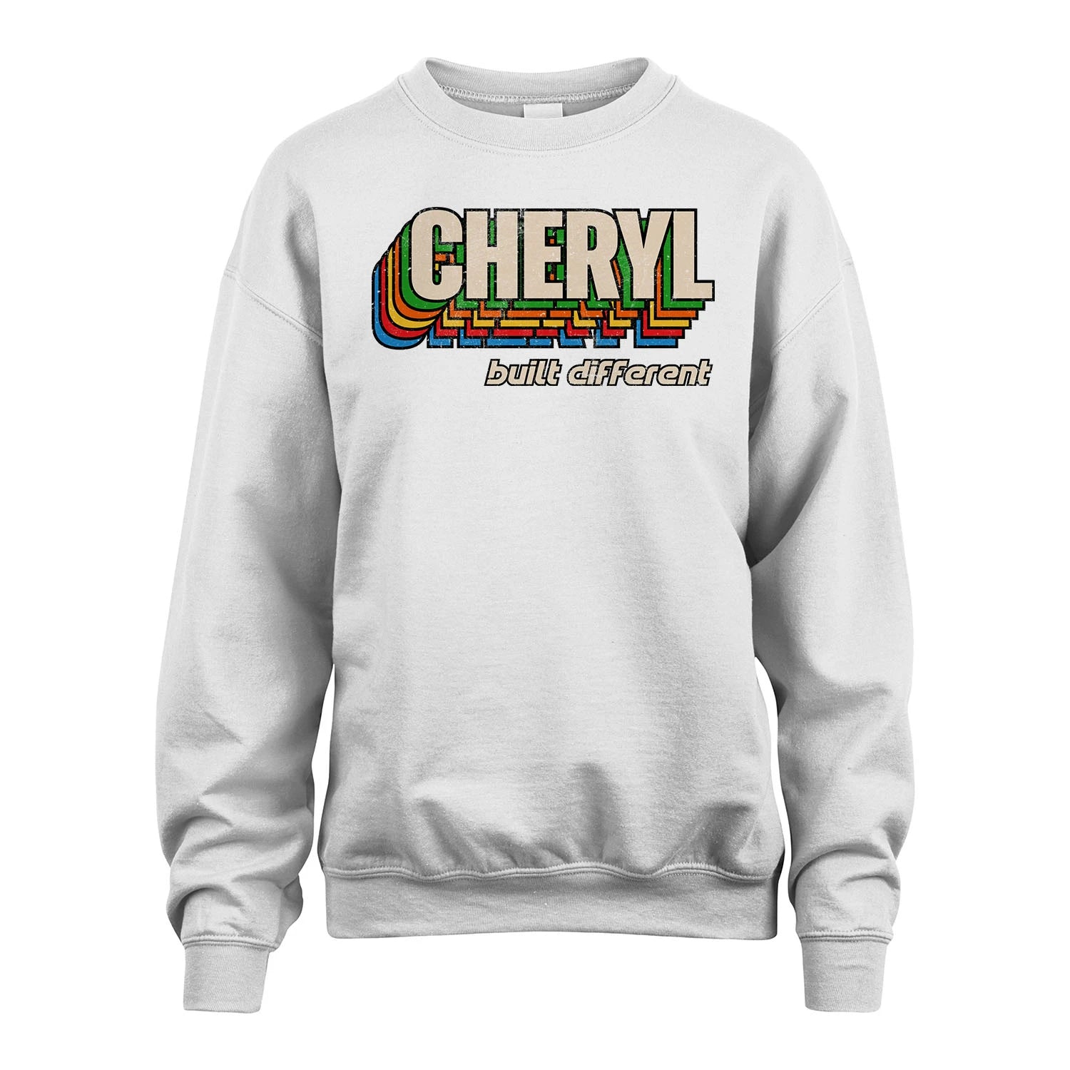 Your Name Built Different Retro Shirt CHERYL M1-26