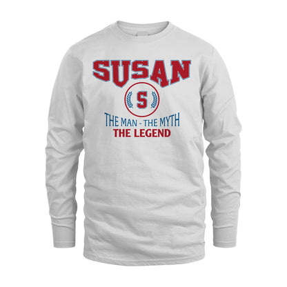 The Man The Myth The Legend Jet Style Shirt SUSAN M1-9