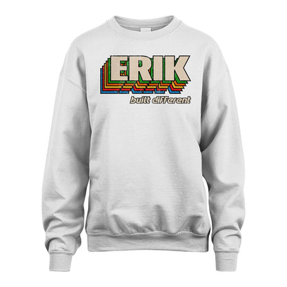 Your Name Built Different Retro Shirt ERIK M1-26