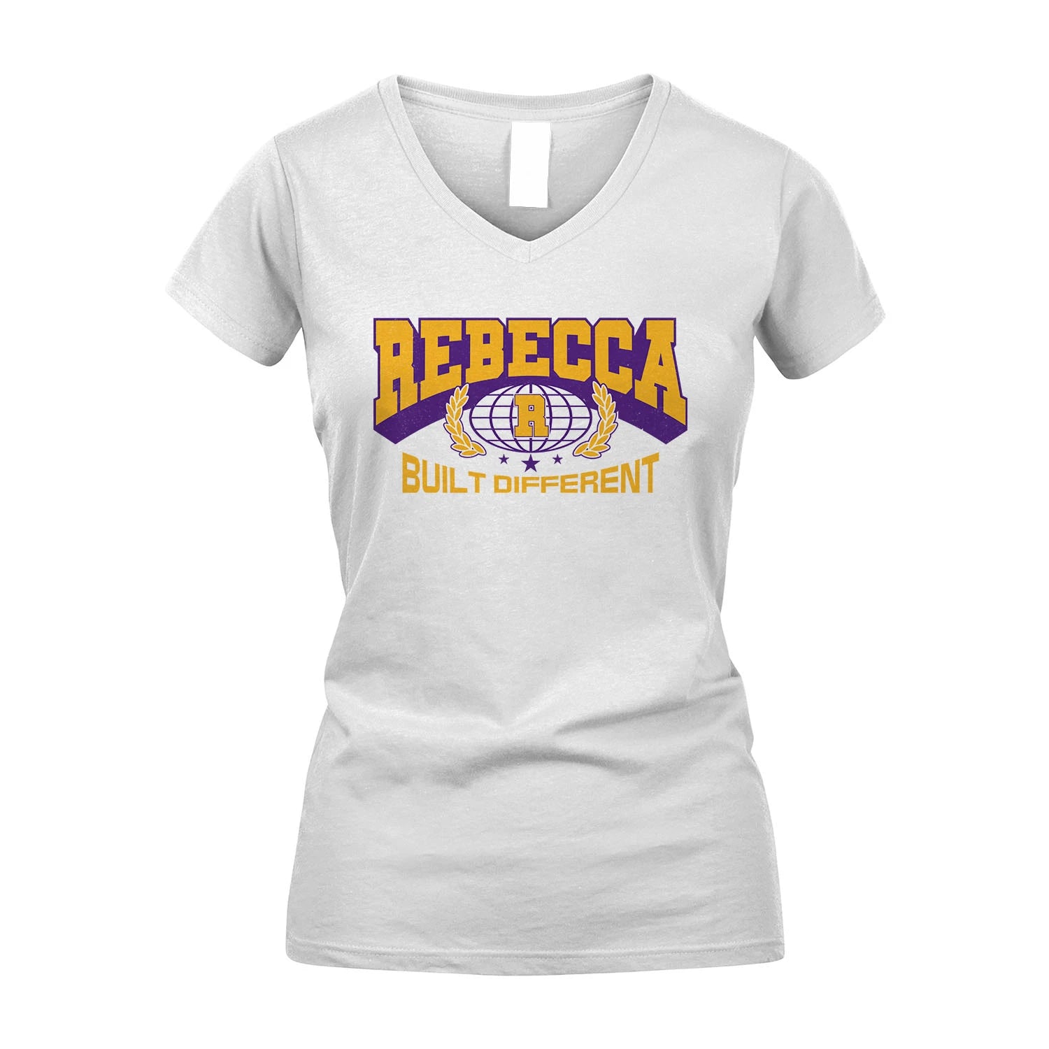 Your Name Built Different Sporty Shirt REBECCA M1-32