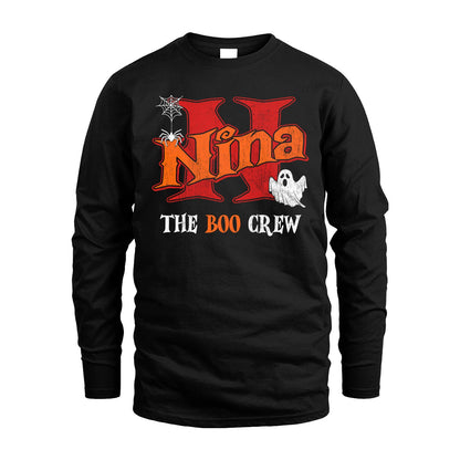 The Boo Crew Halloween Custom Name Shirt NINA M1-22