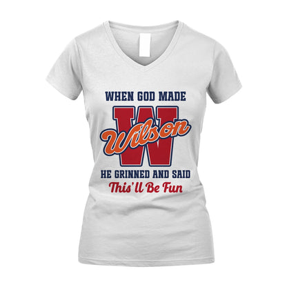 God Made Your Name Custom Shirt WILSON M1-16