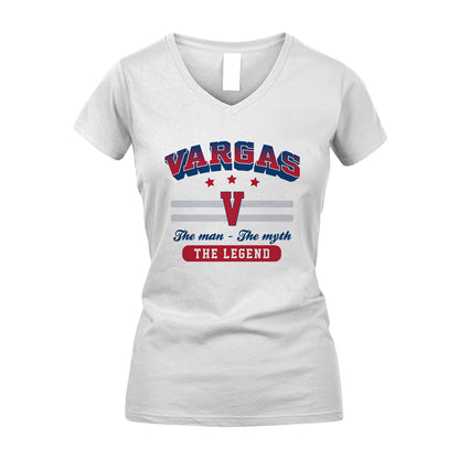 The Man The Myth The Legend With Your Name Shirt VARGAS M1-35