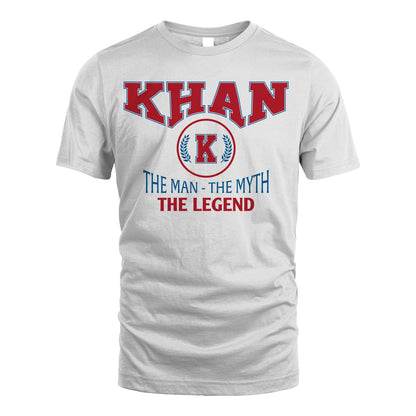 The Man The Myth The Legend Jet Style Shirt KHAN M1-9