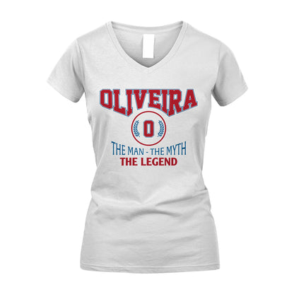 The Man The Myth The Legend Jet Style Shirt OLIVEIRA M1-9