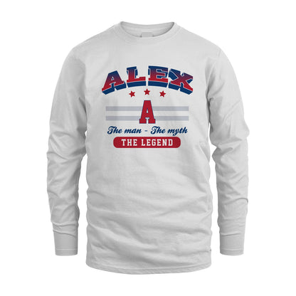 The Man The Myth The Legend With Your Name Shirt ALEX M1-35