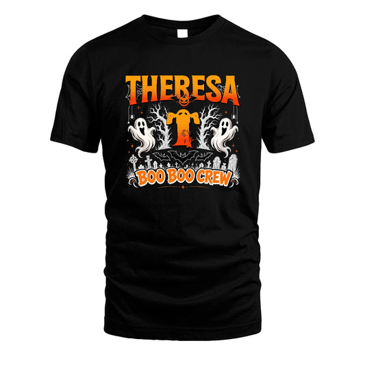 Boo Boo Crew Halloween Custom Name Shirt THERESA M1-28