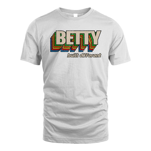 Your Name Built Different Retro Shirt BETTY M1-26