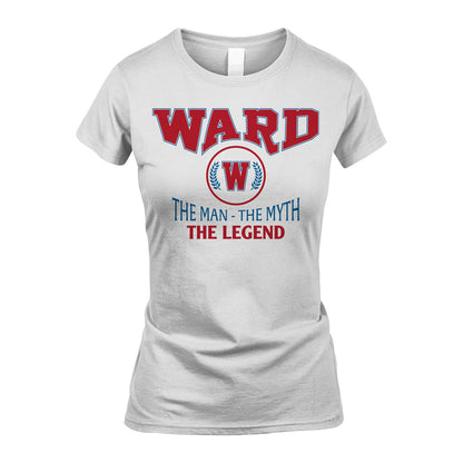 The Man The Myth The Legend Jet Style Shirt WARD M1-9