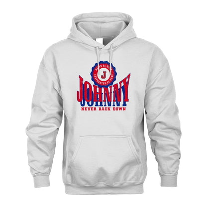 Your Name Never Back Down Shirt JOHNNY M1-33