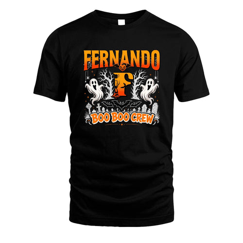 Boo Boo Crew Halloween Custom Name Shirt FERNANDO M1-28