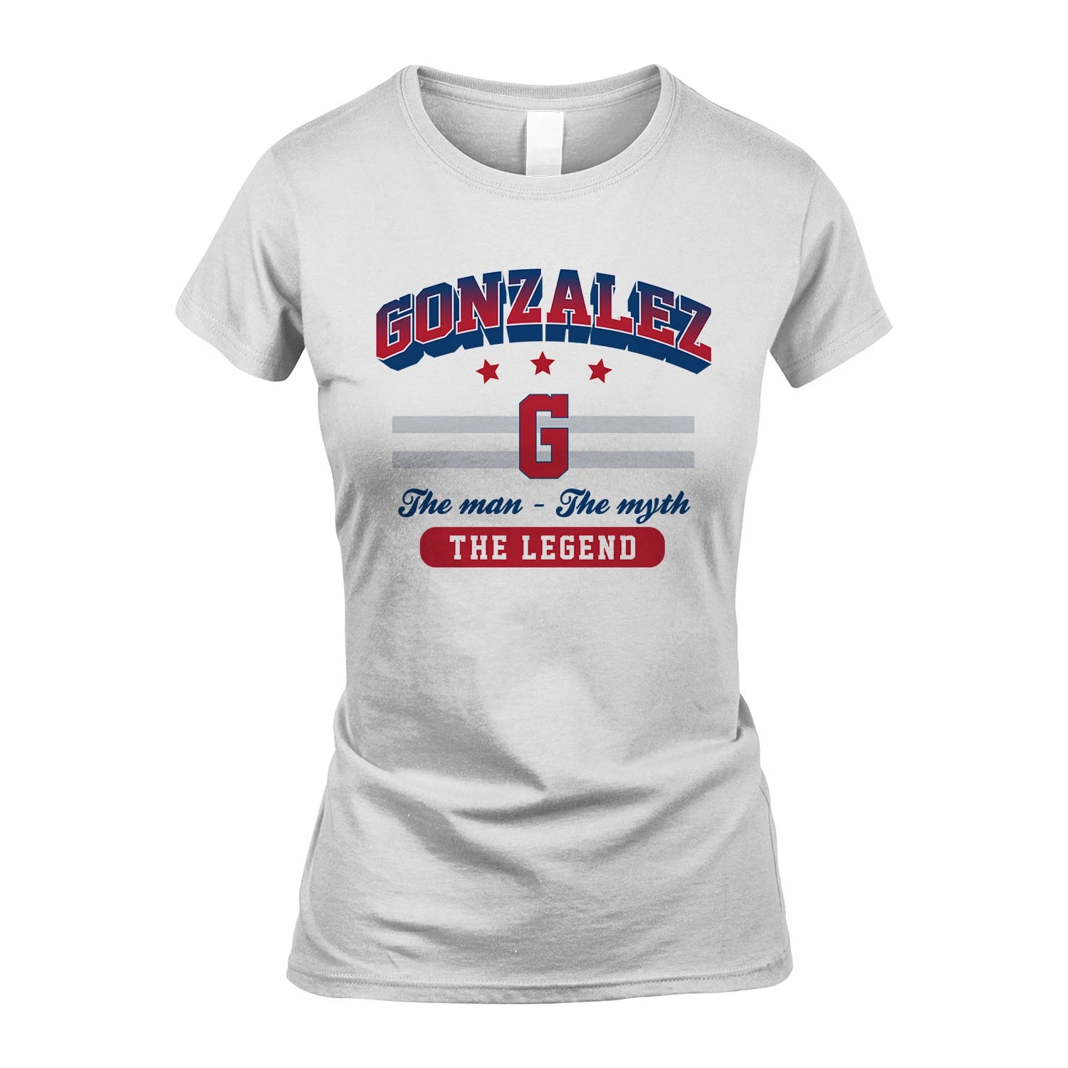 The Man The Myth The Legend With Your Name Shirt GONZALEZ M1-35
