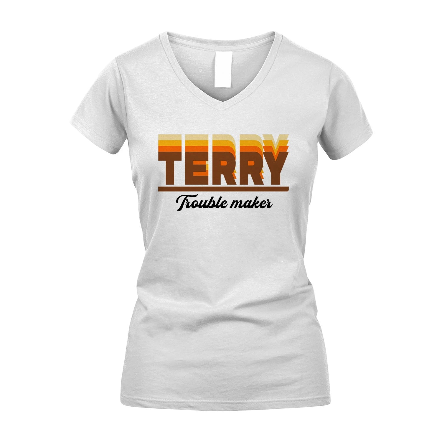 Your Name Trouble Maker Funny Shirt TERRY M1-34