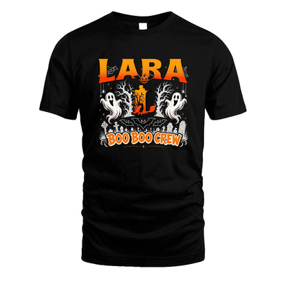 Boo Boo Crew Halloween Custom Name Shirt LARA M1-28