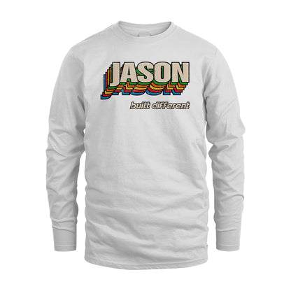 Your Name Built Different Retro Shirt JASON M1-26