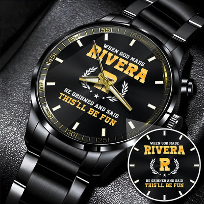 When God Made He Grinned And Said This'll Be Fun Watch RIVERA M1-W7