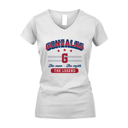 The Man The Myth The Legend With Your Name Shirt GONZALES M1-35