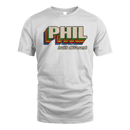 Your Name Built Different Retro Shirt PHIL M1-26