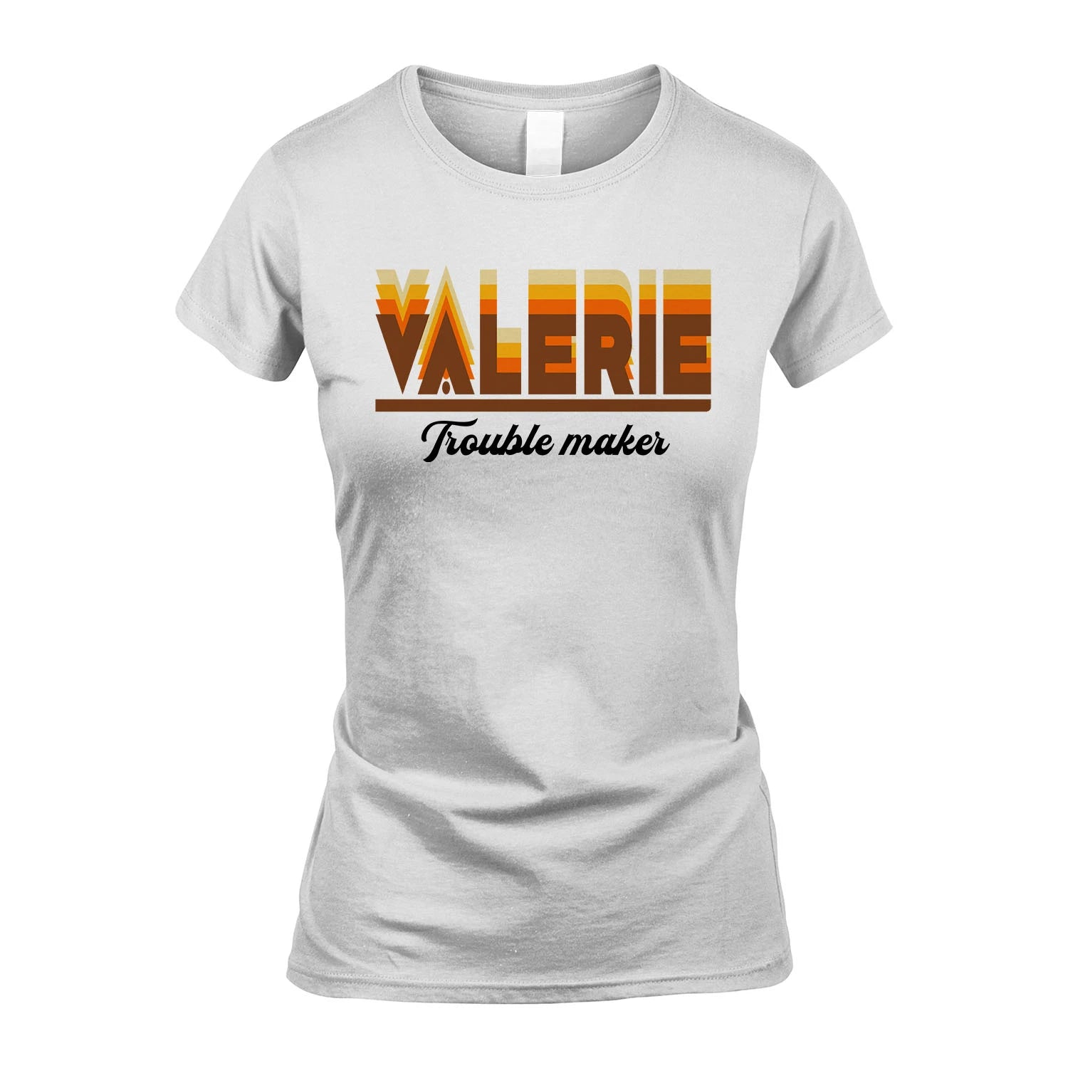 Your Name Trouble Maker Funny Shirt VALERIE M1-34