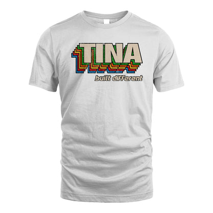 Your Name Built Different Retro Shirt TINA M1-26
