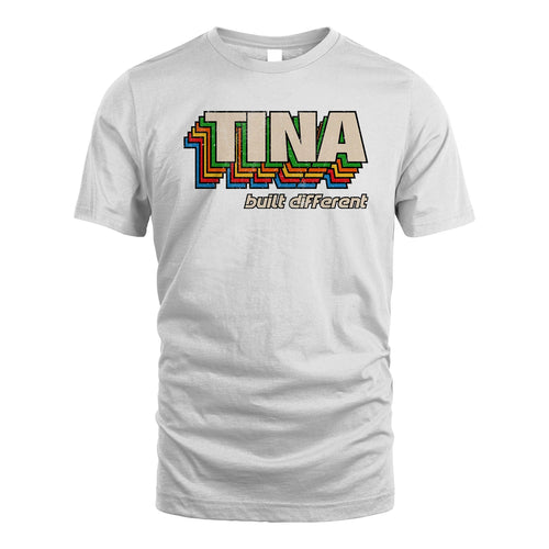 Your Name Built Different Retro Shirt TINA M1-26