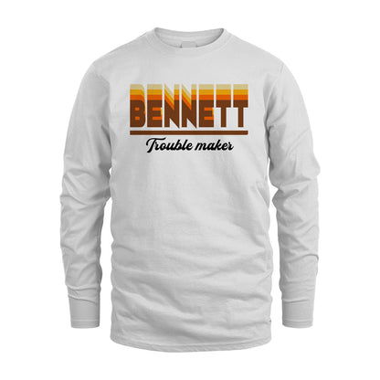 Your Name Trouble Maker Funny Shirt BENNETT M1-34
