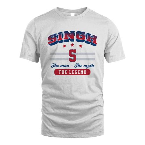 The Man The Myth The Legend With Your Name Shirt SINGH M1-35