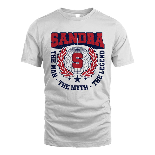 The Man The Myth The Legend Logo Shirt SANDRA M1-30