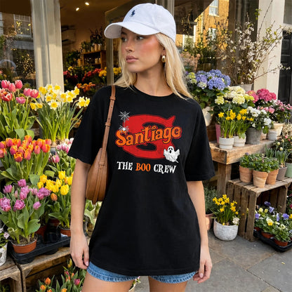 The Boo Crew Halloween Custom Name Shirt SANTIAGO M1-22