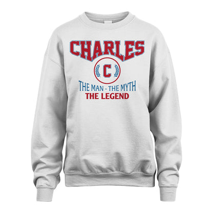 The Man The Myth The Legend Jet Style Shirt CHARLES M1-9