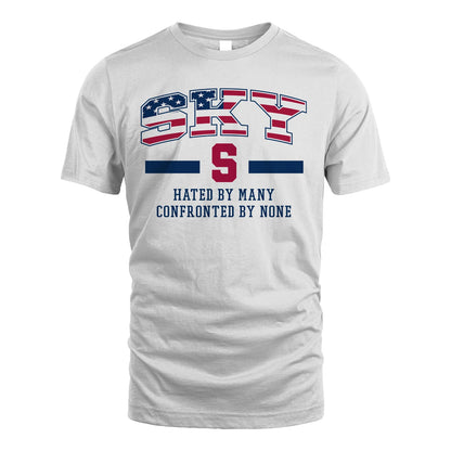 Hated By Many Confronted By None America Shirt SKY M1-10