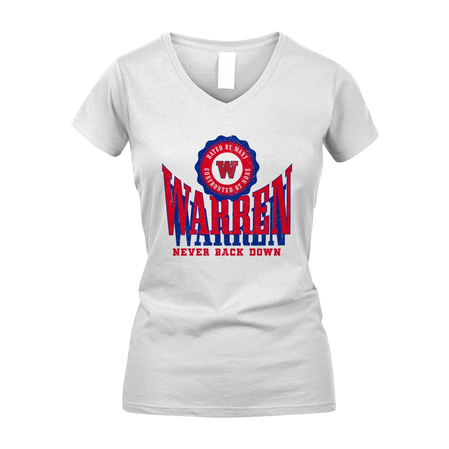 Your Name Never Back Down Shirt WARREN M1-33