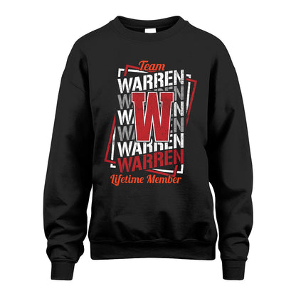 Team Your Name Lifetime Member Sporty Shirt WARREN M1-25