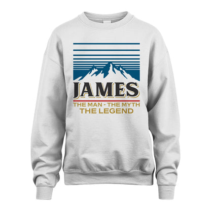 The Man The Myth The Legend Vintage Mountain Shirt JAMES M1-19